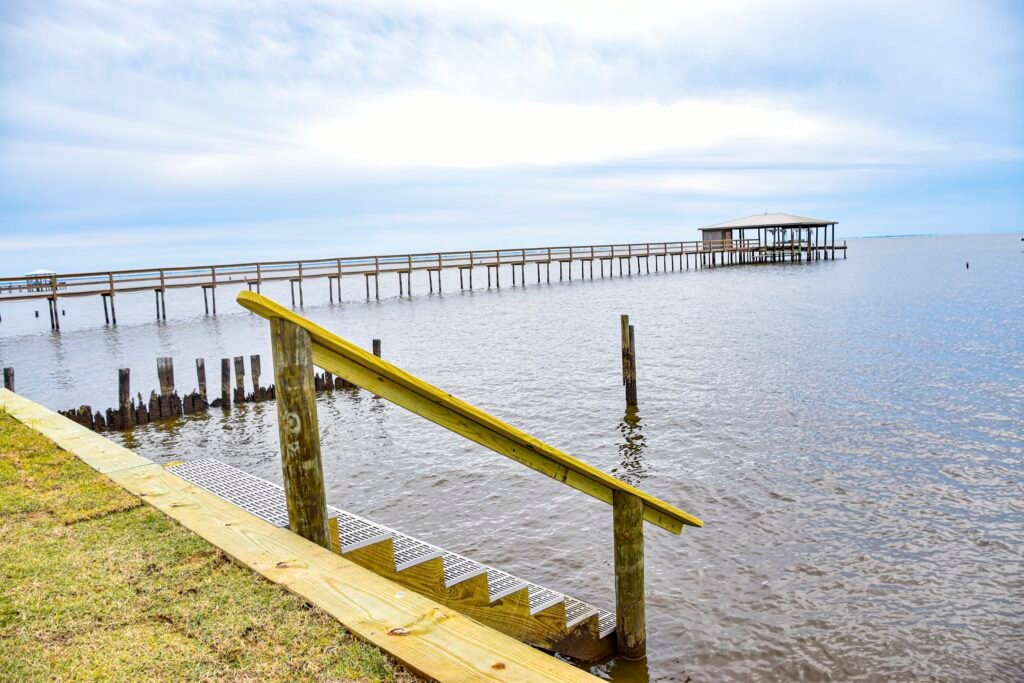 Steps into mobile bay