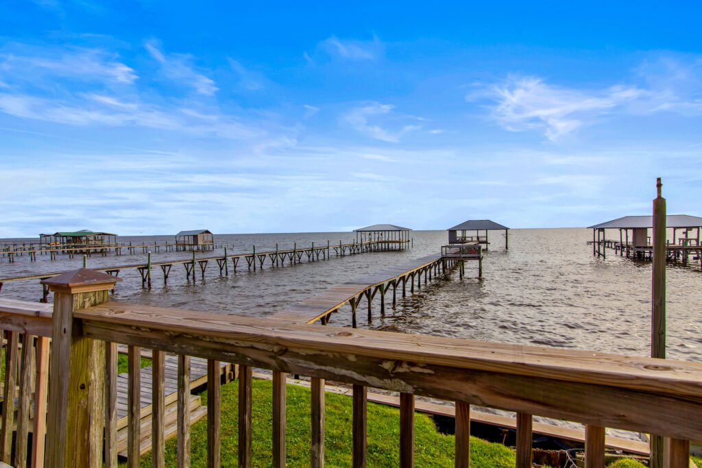 Private piers over mobile bay