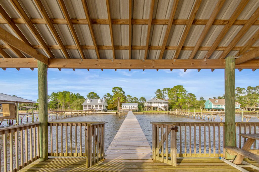 Fairhope cottage on mobile bay pier from wharf