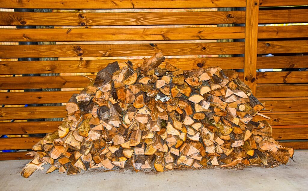 Waterfront Paradise Fairhope AL vacation rental firewood for fire pit