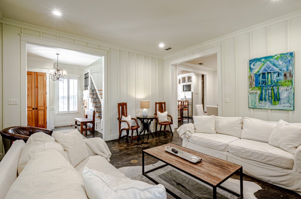 Emerson House vacation rental in Fairhope AL living room