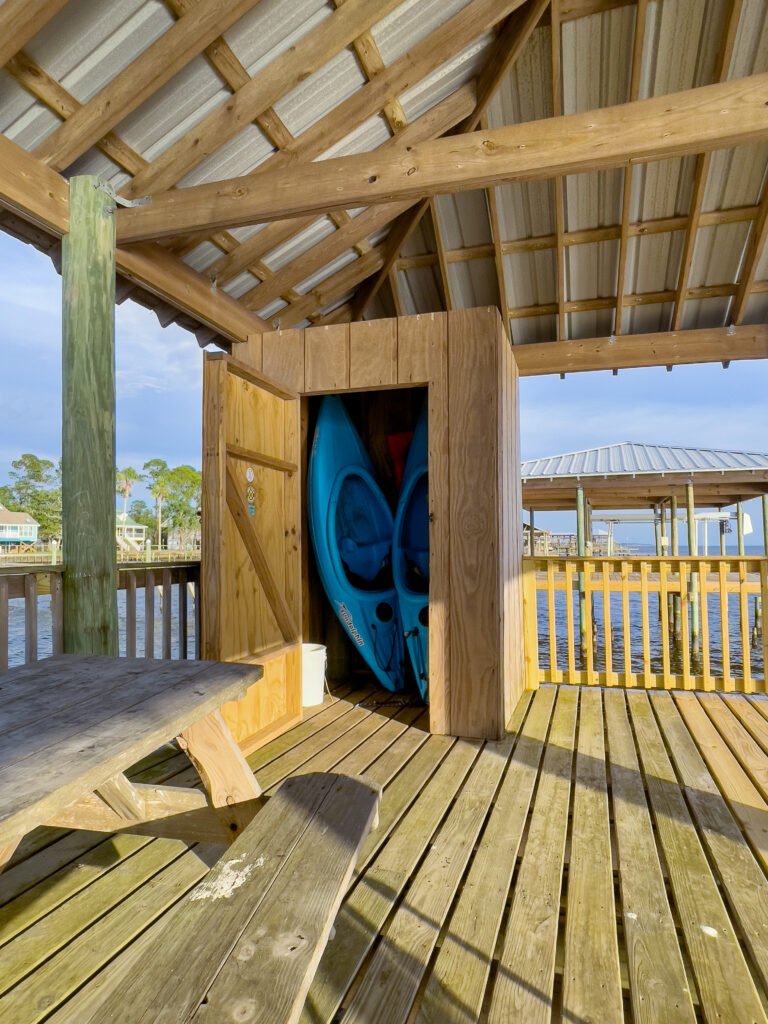 Fairhope rentals on the bay kayaks on wharf 2