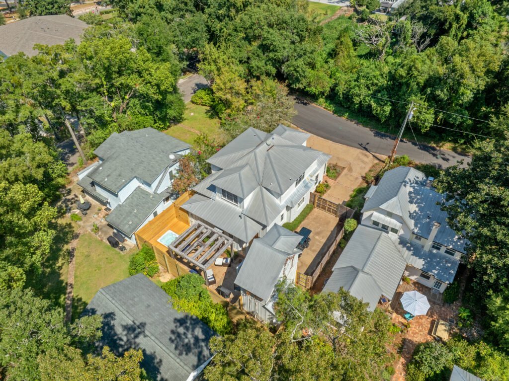 Aerial view of Emerson House Fairhope taken by drone December 2025